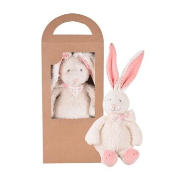 Tikiri Collection Biologique: LAPIN petit 18cm, avec carte, 0+ 4