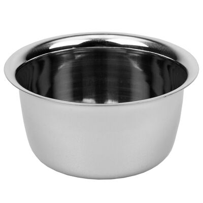 Shaving bowl, metal, silver, height: 5 cm, Ø 9 cm
