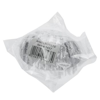 Brosse de soin des ongles, poils en plastique nylon blanc, dimensions: 6 x 4,5 cm 4