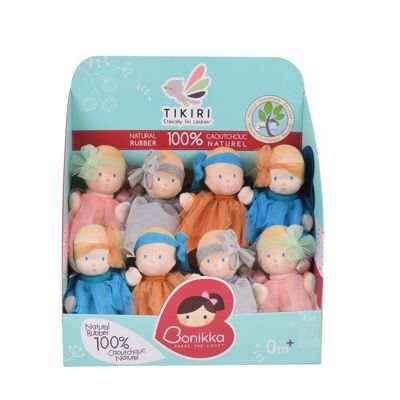 Bonikka Baby Collection in Natural Rubber: PRECIOUS FAIRY 22cm, with natural rubber head, assorted models, in display, 1+