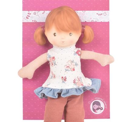 Bonikka: TINE DOLL 24cm, with natural rubber head, on card, 0+