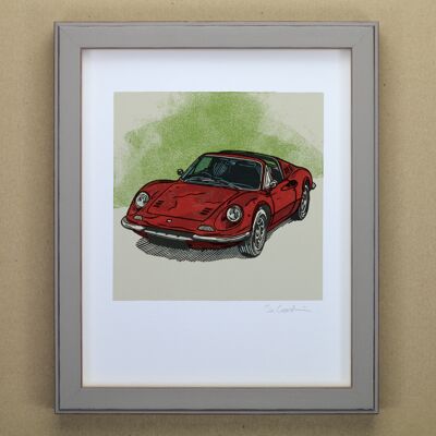 Impresión de arte Ferrari Dino (IC-P-Ferrari-Dino)