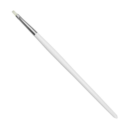 Wimpernfärbepinsel, weiß, Kunstborste, Länge 17 cm