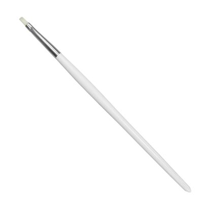 Eyelash tinting brush, white, synthetic bristle, length 17 cm