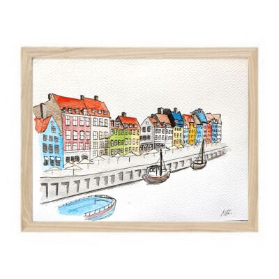 Watercolor Copenhagen