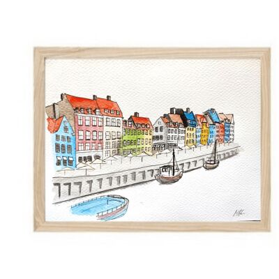 Watercolor Copenhagen