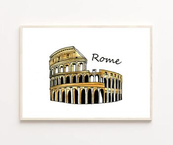 Print Colisée Rome - A4 1