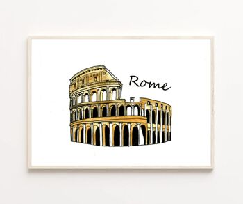 Print Colisée Rome - A5 1