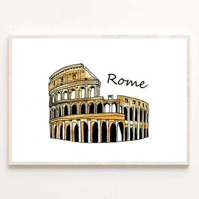 Print Colisée Rome - A5
