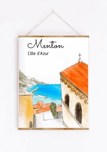 Print Menton - Reproduction d'aquelle originale - A4 3