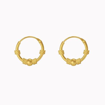 Bali Hoops Goud 12mm