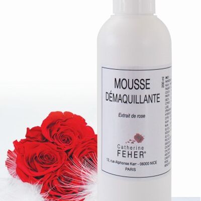 Mousse démaquillante à l’extrait de rose