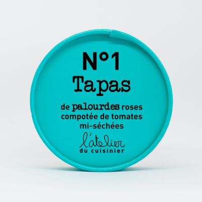Tapas n°1 Palourdes, compotée de tomates séchées 100g