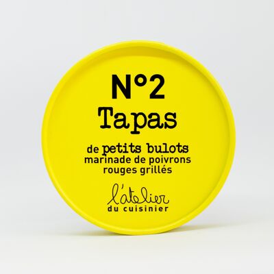 Tapas n°2 Petits Buccine, marinata di peperoni rossi grigliati 100g