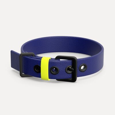 Vegan Leather Dog Collar - Royal Blue