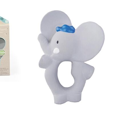 Meiya & Alvin: Elephant ALVIN - ANILLO DE DIENTES caucho natural 11cm, en caja de ventana, 0+
