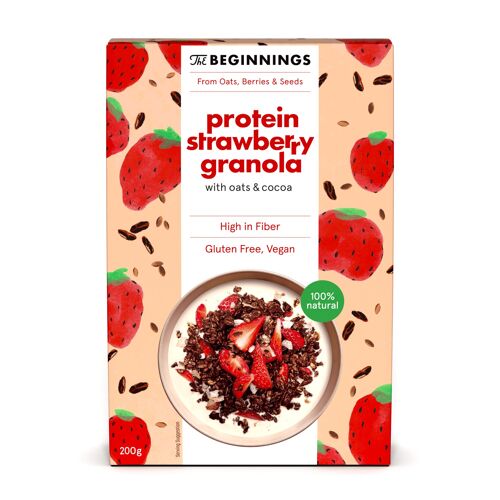 Protein strawberries granola 200 g