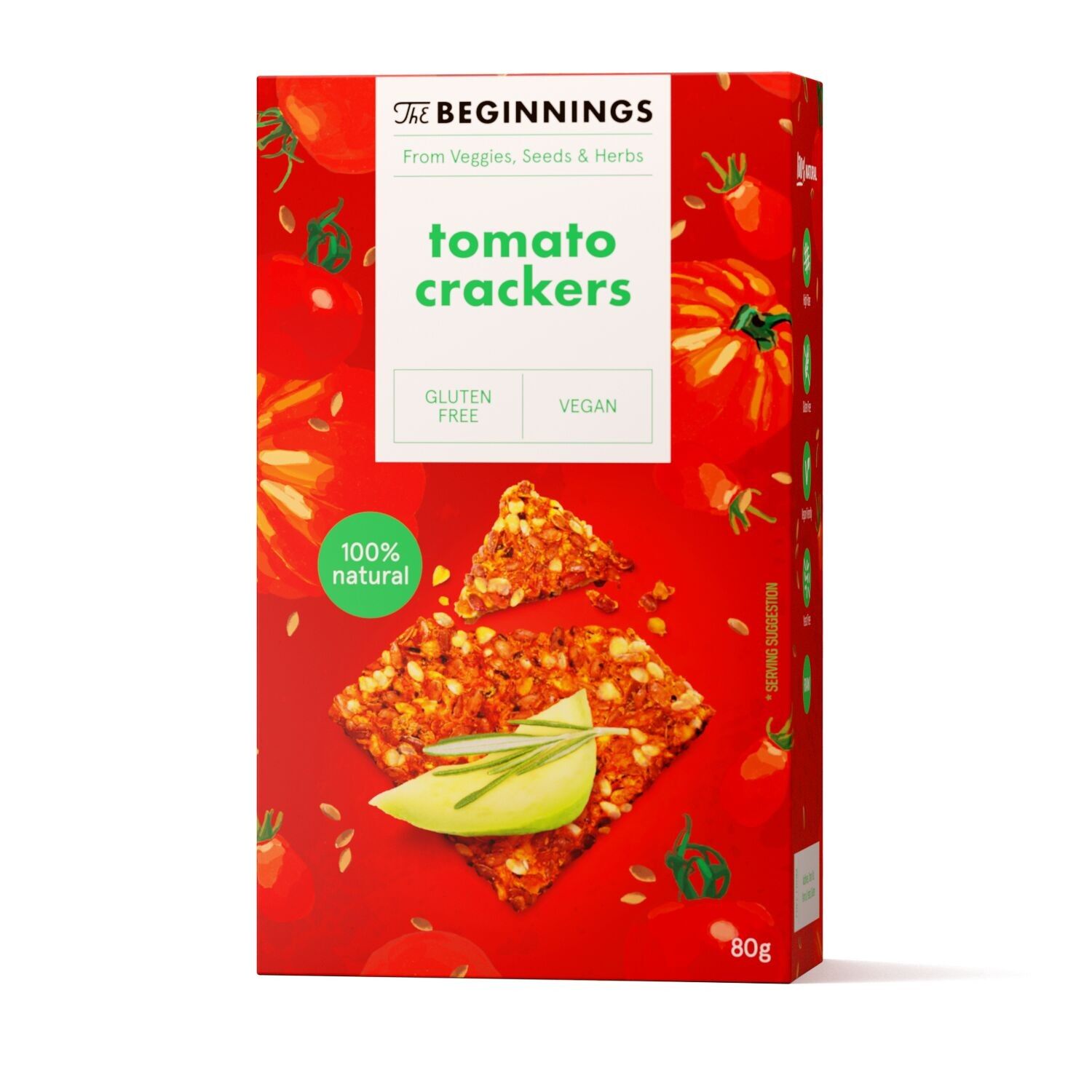 RAW Tomatoe crackers 80 g