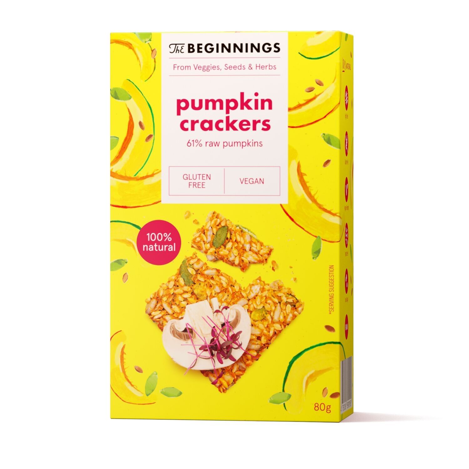 RAW Pumpkin crackers 80 g