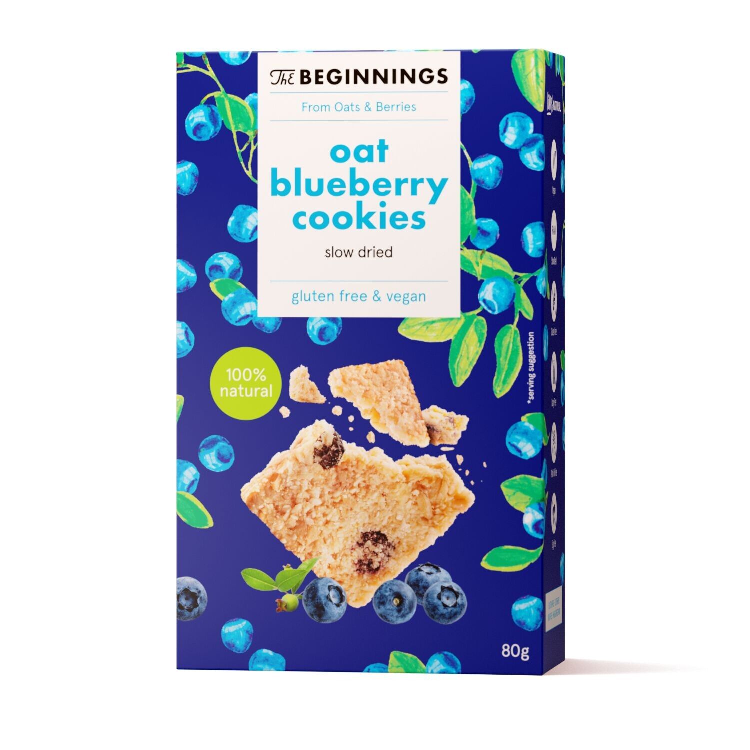 Raw Blueberry Cookies 80 g