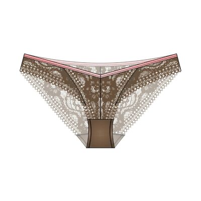 Culotte panty en dentelle florale