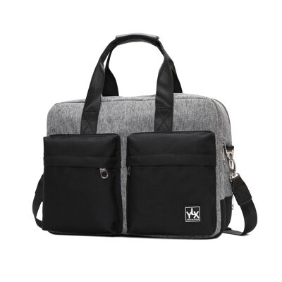 Bolsa para portátil YLX Nash | gris oscuro y negro