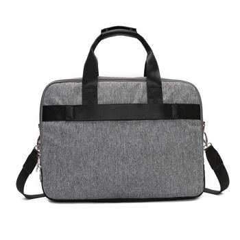 Sac pour ordinateur portable YLX Nash | Gris foncé et noir 4