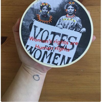embroidery kit - Votes for Women