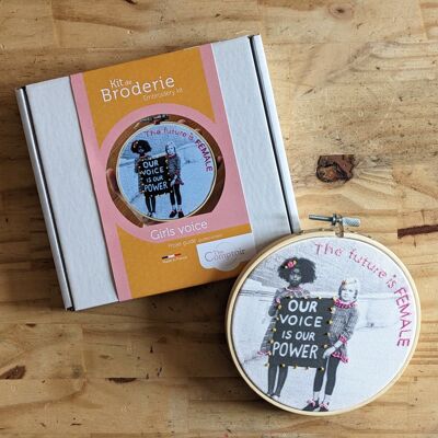 embroidery kit - Girls voice