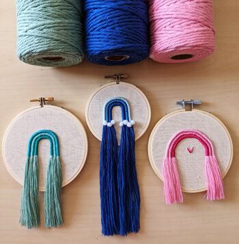 Macrame Rainbow Embroidery kit 4