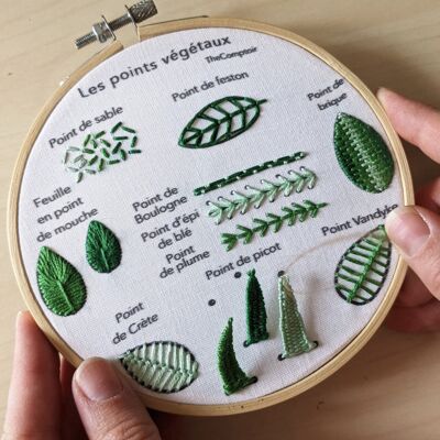 embroidery kit - plant stitches