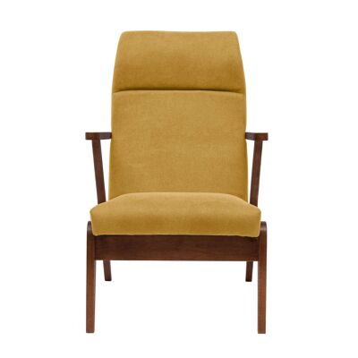 Apollo Lounge Chair - Beech Wood, Walnut Stain - Basic Line