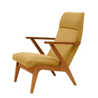 Apollo Lounge Chair - Beech Wood, Oak Stain - Basic Line