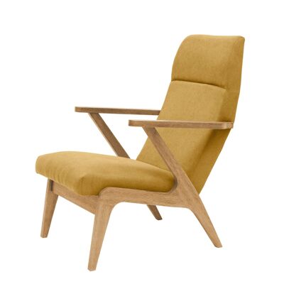 Apollo Lounge Chair - Oak Wood, Natural - Basic Line