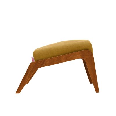 Apollo Lounge Footstool - Beech Wood, Oak Stain - Basic Line