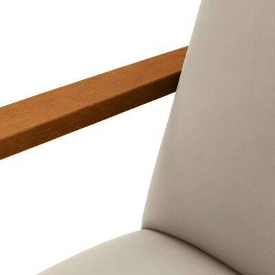 Retrostar Chair - Beech Wood, Oak Stain - Velvet Line Premium
