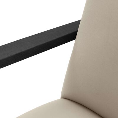 Retrostar Chair - Beech Wood, Black Lacquered - Velvet Line Premium