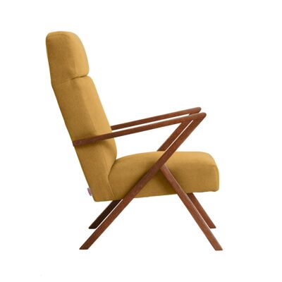 Retrostar Lounge Chair - Beech Wood, Walnut Stain - Basic Line