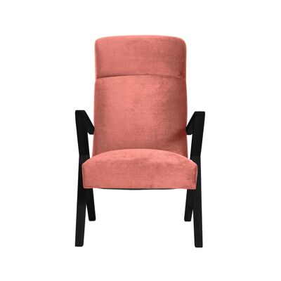 Retrostar Lounge Chair - Beech Wood, Black Lacquered - Velvet Line
