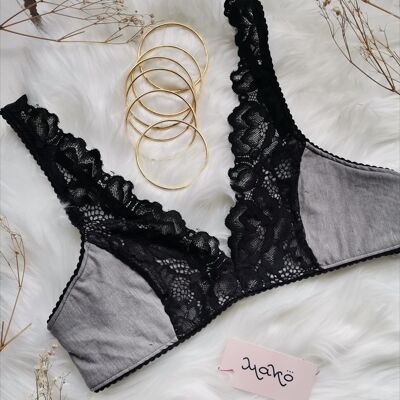 Reggiseno Desirè Cotone Grigio