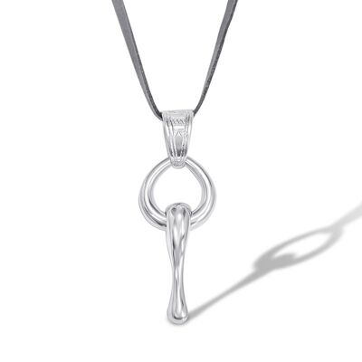 Solid pure silver pendant