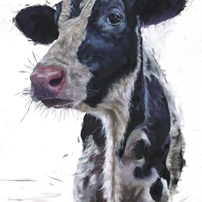 The Friesian Cow - Velvet fine art 260gsm A4