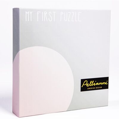 Pellianni-Puzzle: MY FIRST OCRE PUZZLE 15x15x2cm, 3 Stück, FSC-Holz, in Karton 17x17x3cm, 8m +