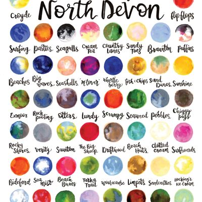 "Shades of North Devon" - Heavy matte paper 230gsm A3