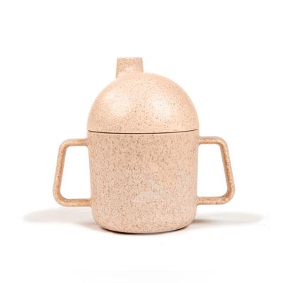 Pellianni: PINK CUP 11.5x12x7cm, 180ml, in wheat, 100% biodegradable, hand washing is preferred