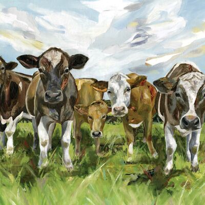 The Herd of Cows - Velvet fine art 260gsm A3