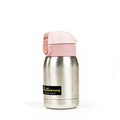 Pellianni: BOUTEILLE THERMOS ROSE 200ml, en acier inoxydable