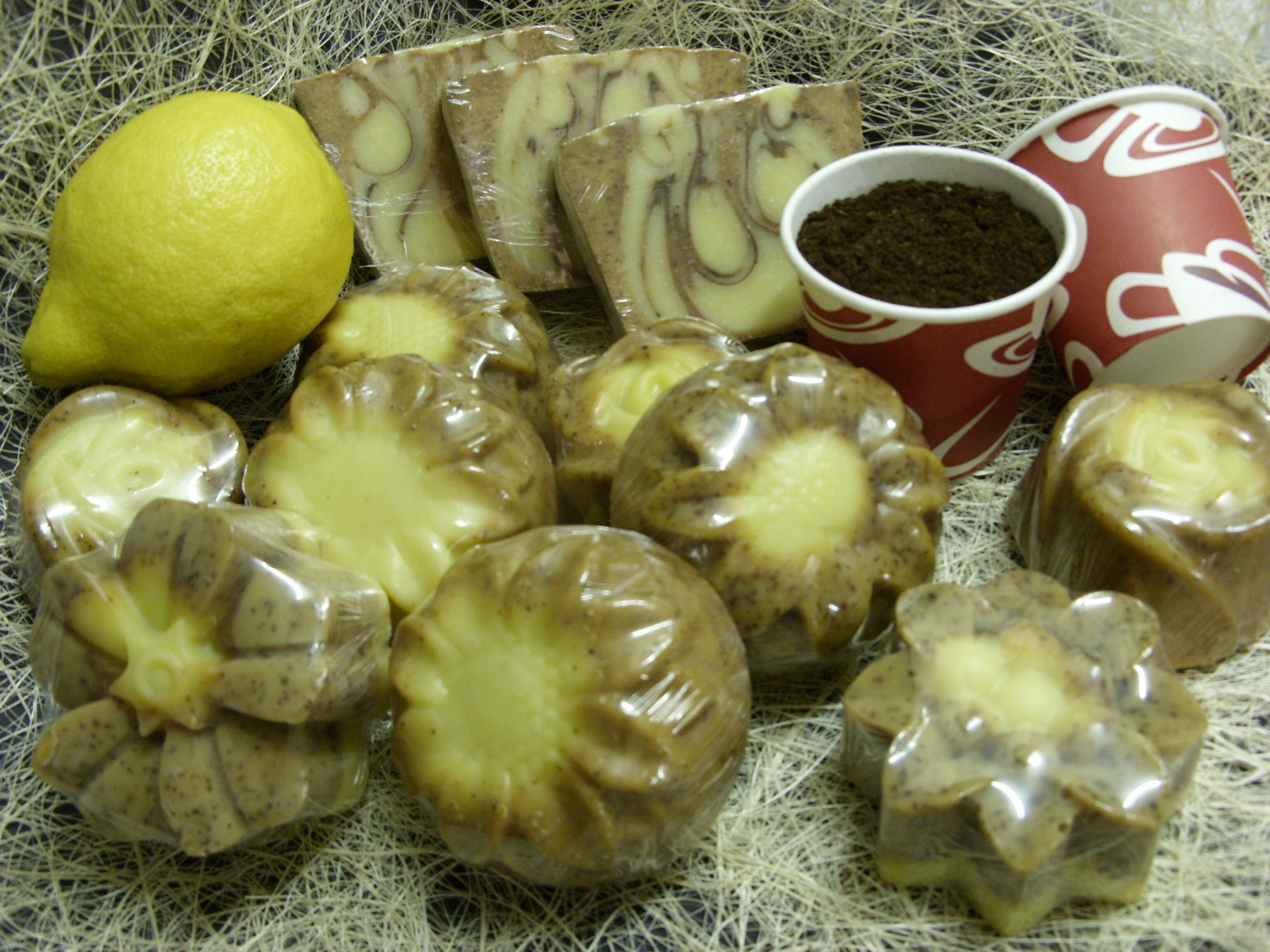 Peeling-Kaffee-Zitronen-Seife - pavé