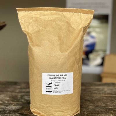 Farina di riso semicompleta 5kg biologica senza glutine