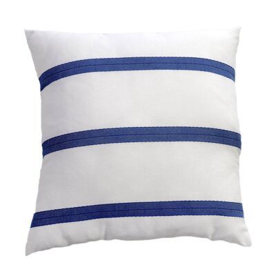 FES – Cushion cover in white cotton 60 x 60